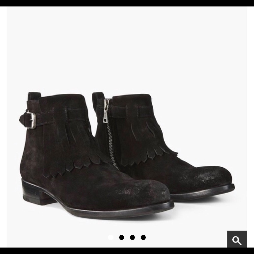 John Varvatos boots size 9.5 100% leather suede